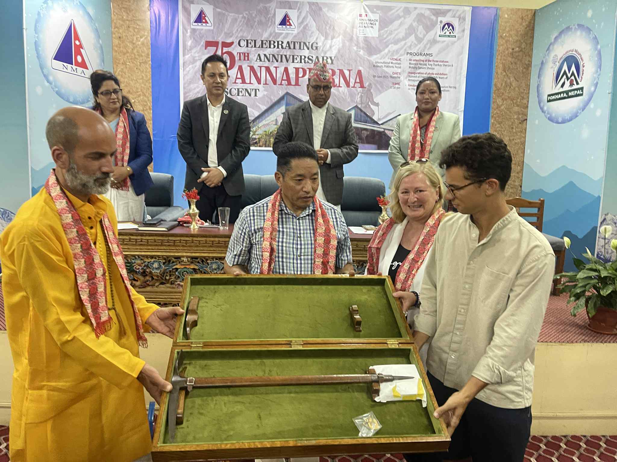 मौरिस हर्जोगको ‘आइस एक्स’ पोखरा अन्तर्राष्ट्रिय म्युजियममा