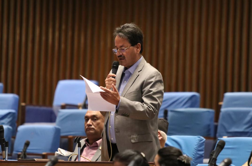 एनपी साउदको प्रश्न– पाकिस्तानको सैन्य प्रतिनिधिमण्डलको भ्रमण किन गराएको ? 