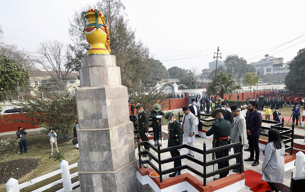 सहिदको सम्मानमा देश विकासको संकल्प गरौँ : प्रधानमन्त्री