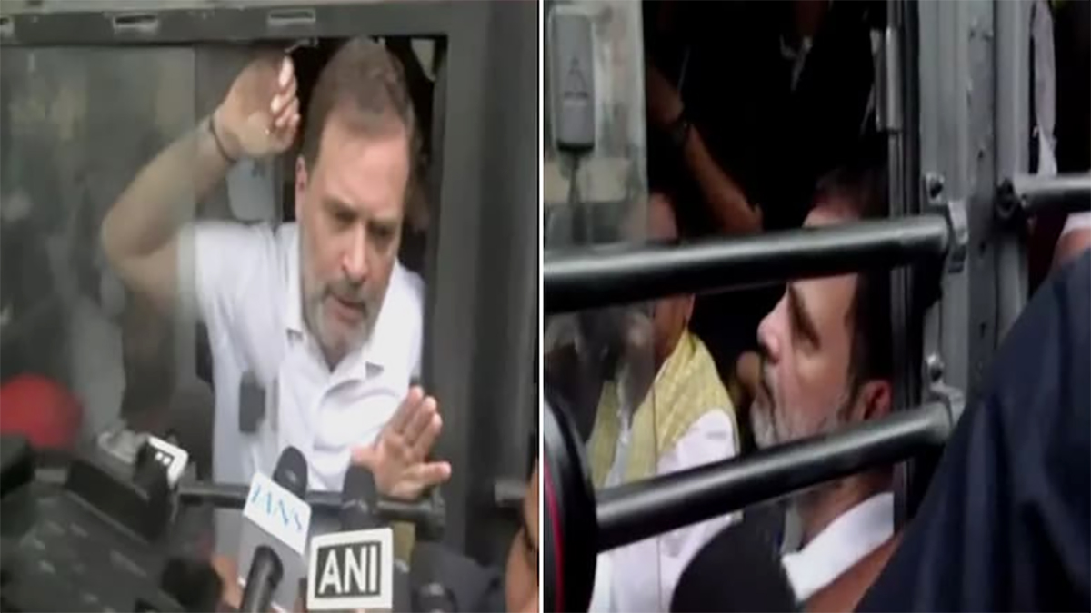 राहुल गान्धी प्रहरी नियन्त्रणमा